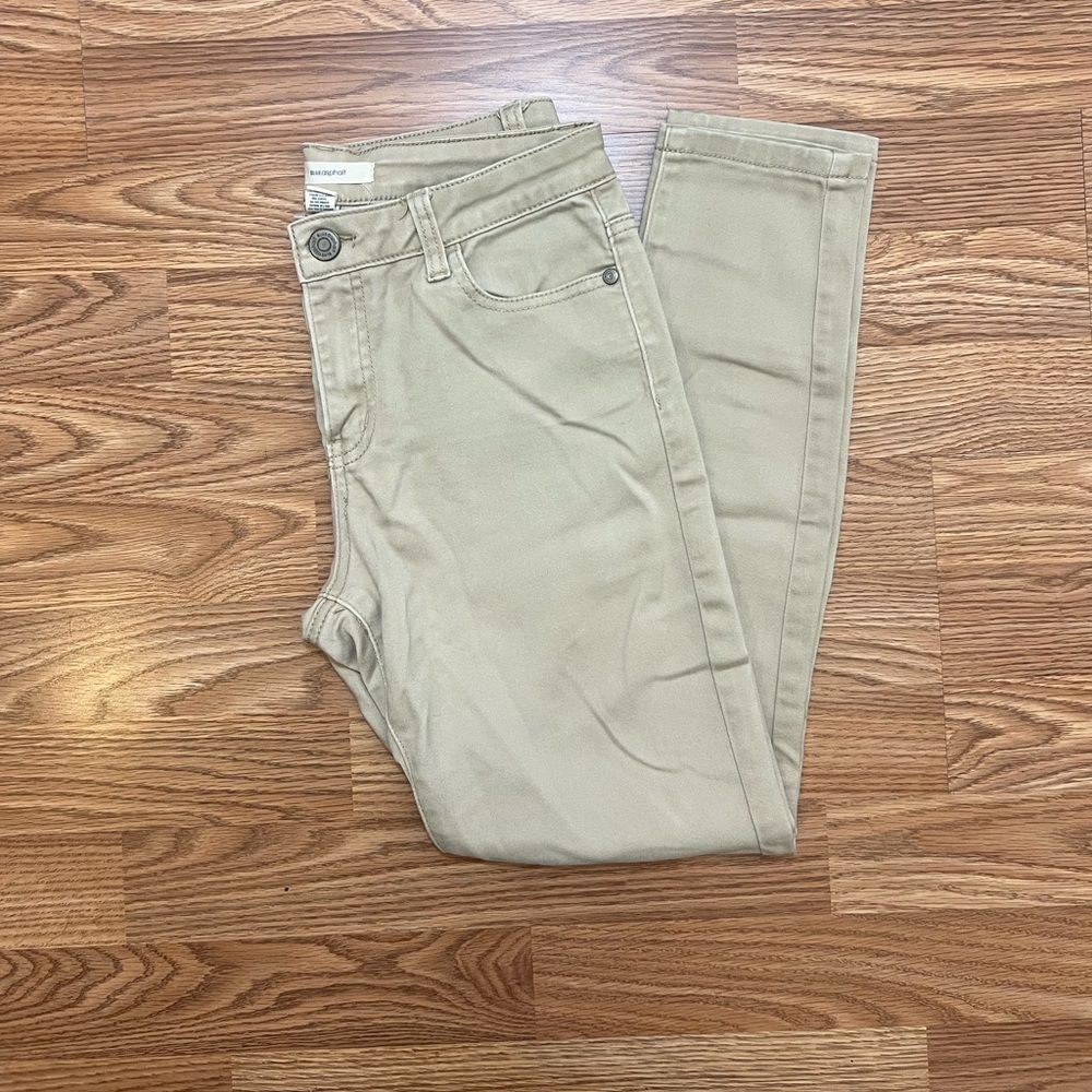 Blue Asphalt Women's Beige Skinny Jeans Size Small